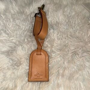 Louis Vuitton Pegase Strap & Louis Vuitton vachetta leather luggage ID tag
